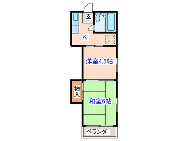 コーポ菊地の物件間取画像